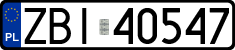 License plates of Poland, Regular car plates