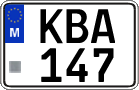 License plate of Malta, Regular plates (ABC 123)