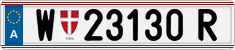 License plate of Austria, Regular plates