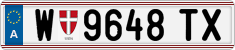 License plate of Austria, Regular plates