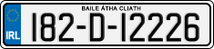 License plate of Ireland, Regular plates