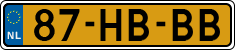License plate of the Netherlands, Cars