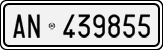 License plate of Italy, Cars (1927 year series)