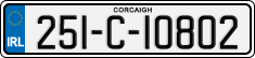 License plate of Ireland, Regular plates