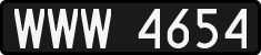 License plates of Poland, 1976 year system