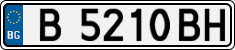 License plate of Bulgaria, Cars