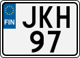 License plate of Finland, Cars