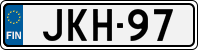 License plate of Finland, Cars
