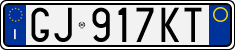 License plate of Italy, Cars (1994 year series)