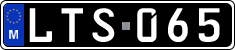 License plate of Malta, Oldtimers (ABC 123)
