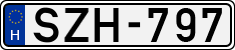 license plates of Hungary, Cars (1990)