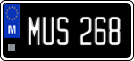 License plate of Malta, Oldtimers (ABC 123)