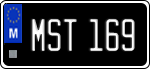 License plate of Malta, Oldtimers (ABC 123)