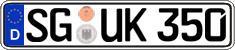 German license plate, Regular plates