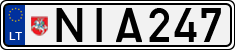 License plate of Lithuania, Cars