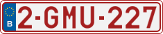 License plate of Belgium, Regular plates (2010)