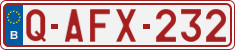 License plate of Belgium, Regular plates (2010)