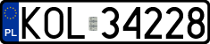 License plates of Poland, Regular car plates