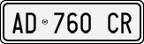 License plate of Italy, Cars (1994 year series)