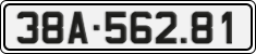 License plate of Vietnam, Cars