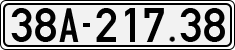 License plate of Vietnam, Cars