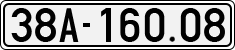 License plate of Vietnam, Cars