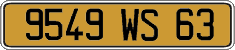 French license plate, FNI