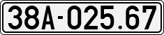 License plate of Vietnam, Cars