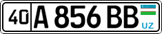 License plate of Uzbekistan, Private owners