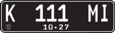 License plate of Indonesia, Regular plates