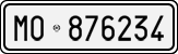 License plate of Italy, Cars (1927 year series)