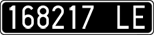 License plate of Italy, Cars (1927 year series)