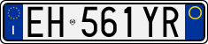 License plate of Italy, Cars (1994 year series)