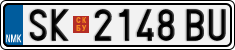 License plate of North Macedonia, Regular plates (2012)