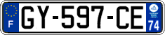 French license plate, SIV (ordinary)