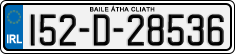 License plate of Ireland, Regular plates