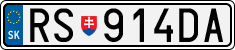 License plate of Slovakia, Cars