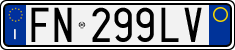 License plate of Italy, Cars (1994 year series)