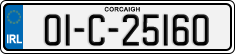 License plate of Ireland, Regular plates