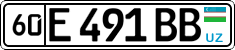 License plate of Uzbekistan, Private owners