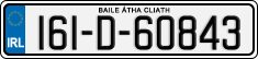 License plate of Ireland, Regular plates