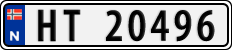 License plate of Norway, Cars