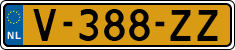 License plate of the Netherlands, Light Commercial Vehicles (1994 system)