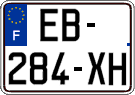 French license plate, SIV (ordinary)