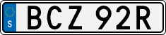 License plate of Sweden, Regular plates