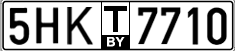 License plate Belarus, Transit plates (2004)