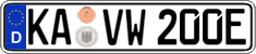German license plate, Electric vehicles