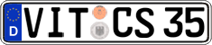 German license plate, Regular plates