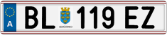License plate of Austria, Regular plates