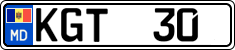 License plate of Moldova, Cars (2015)
